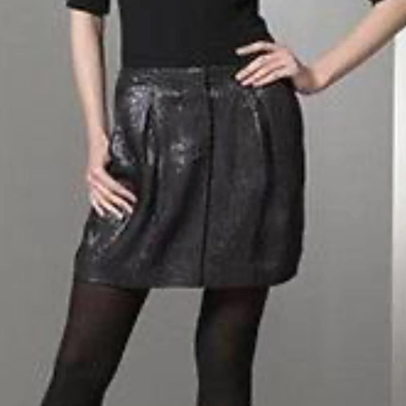 Vince. Black Glitter Accent  short Skirt size 6 - Picture 2 of 15